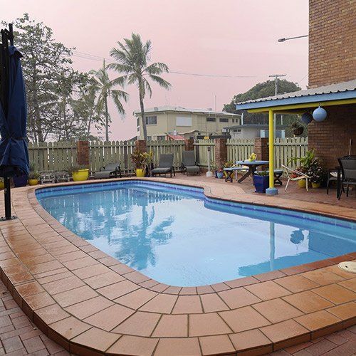 swimming pool at sand piper motel