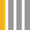 Vertical orange and gray stripes separated by white bars.