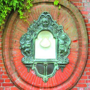 Garden designed wall