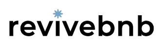 The word revivebnb is on a white background