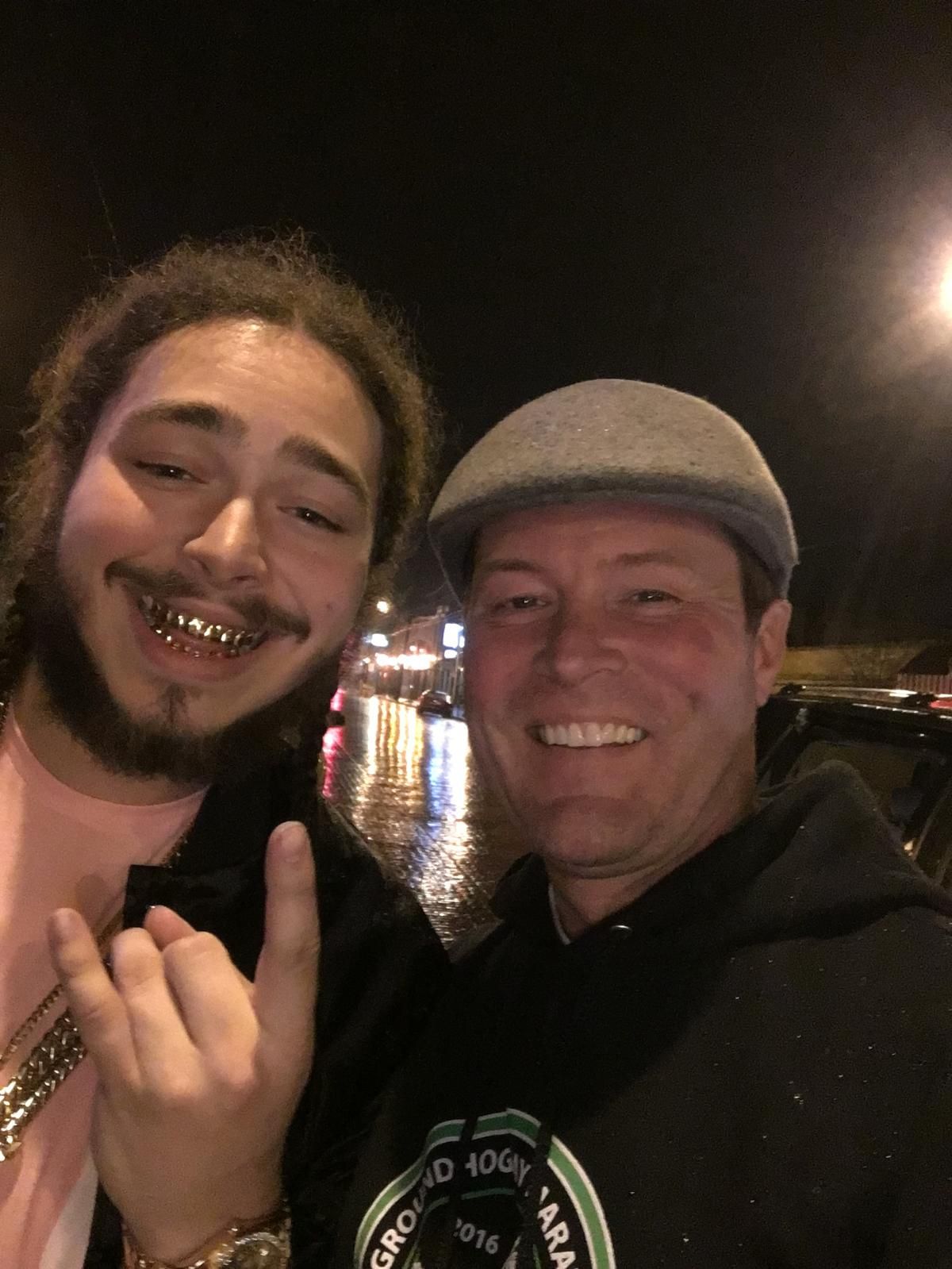 Rapper Post Malone with Trucker Dad Robert Reagan