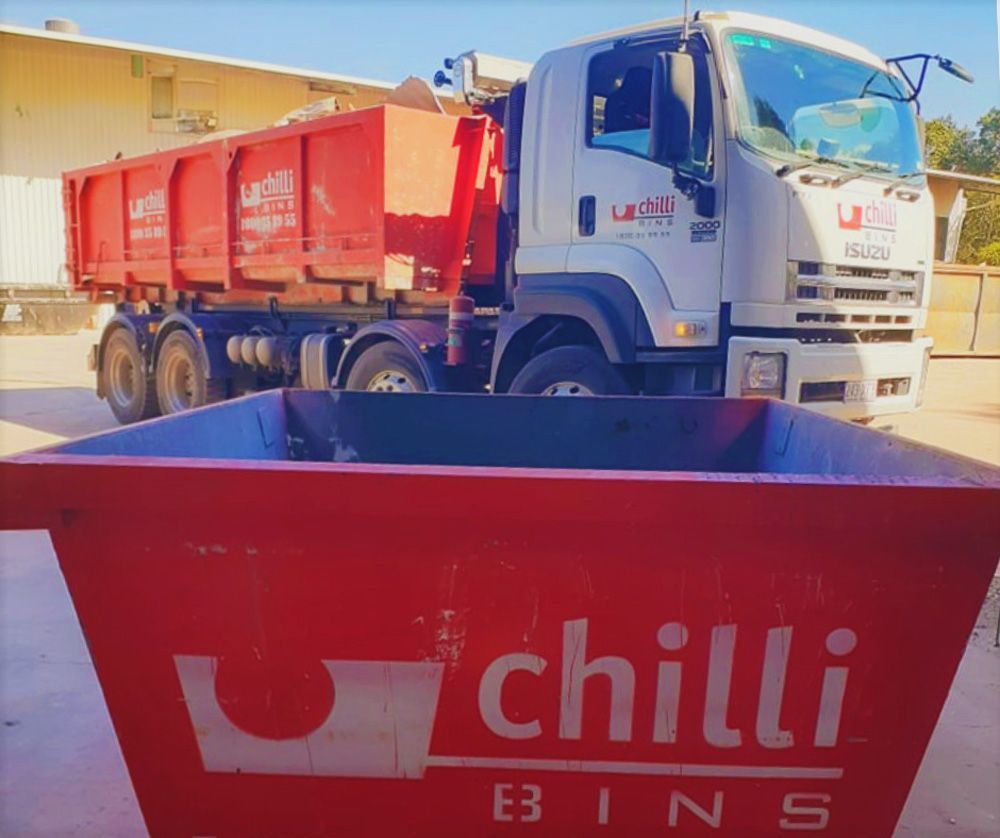 A Closer Look Of A Skip Bin