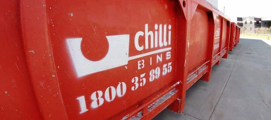 Orange Skip Bins From Chilli Bins Skip Bins — Chilli Bins Skip Bins in Glenview, QLD