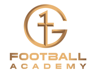 A logo for the football academy with a cross in the center