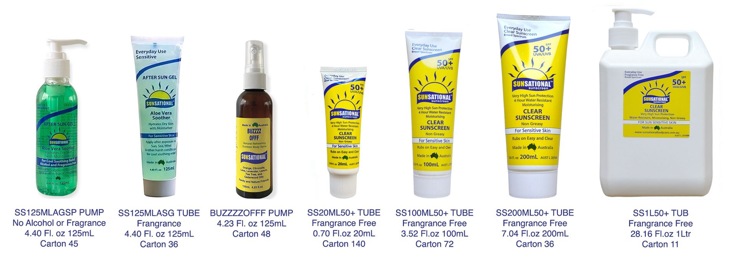 Sunscreen Products — Australia — Sunsational Sunscreen Sunscreen Products — Australia — Sunsational Sunscreen