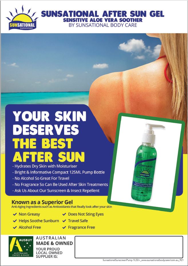 Sunsational After Sun Gel — Australia — Sunsational Sunscreen