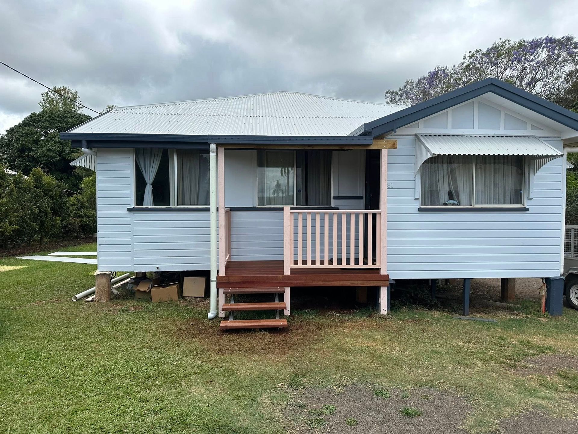 Small, Light Blue House — Truecraft Services in Biboohra, QLD