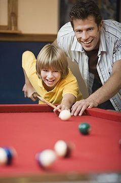 Father and son - pool room in Dover, PA