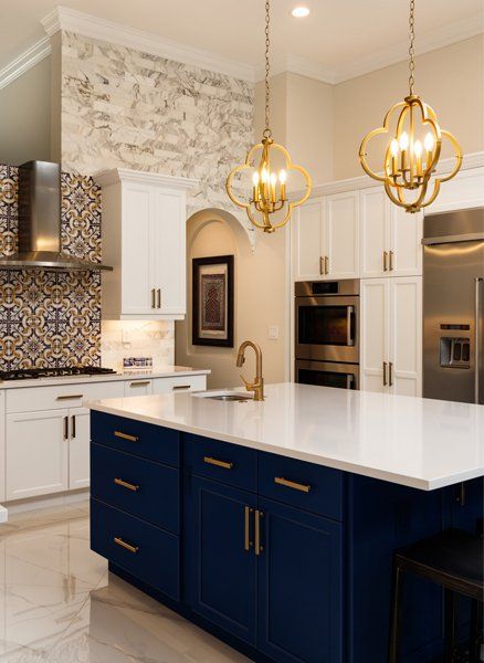 Luxury White Kitchen Design — Fort Myers, FL — Nova Countertops USA