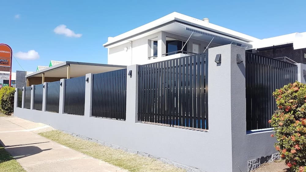 Aluminium Modern Fence — Aluminium Fabrications in Rockhampton, QLD