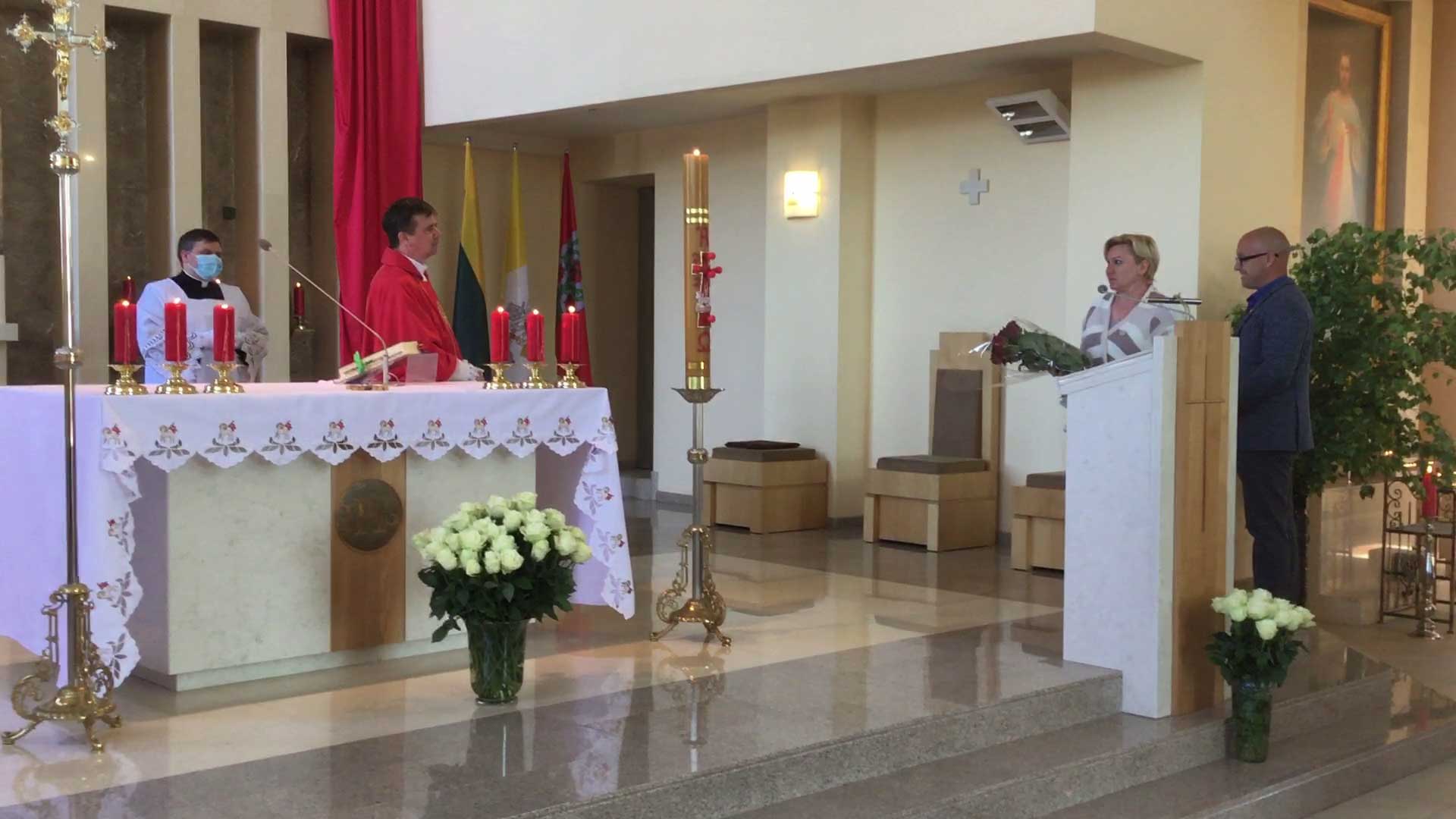 Domeikavos bažnyčioje - Sekminių šventė ir sveikinimai klebonui kunigystės 26 metų proga