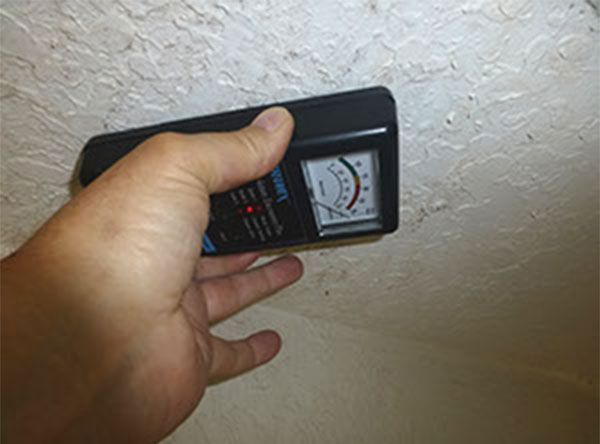 A person is holding a thermometer in their hand.