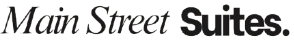 Main Street Suites logo in black and gray text