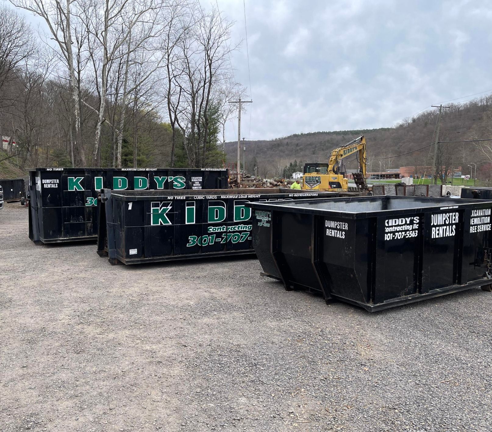 Dumpster rentals — Lonaconing, MD — Kiddy's Contracting
