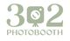A logo for a photo booth called 302 photobooth