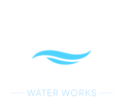 A red and blue logo with a rocket and a snowflake