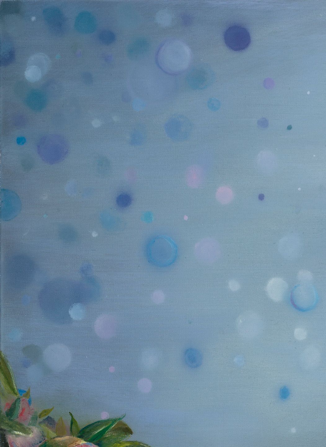 bubble-like painting technique 