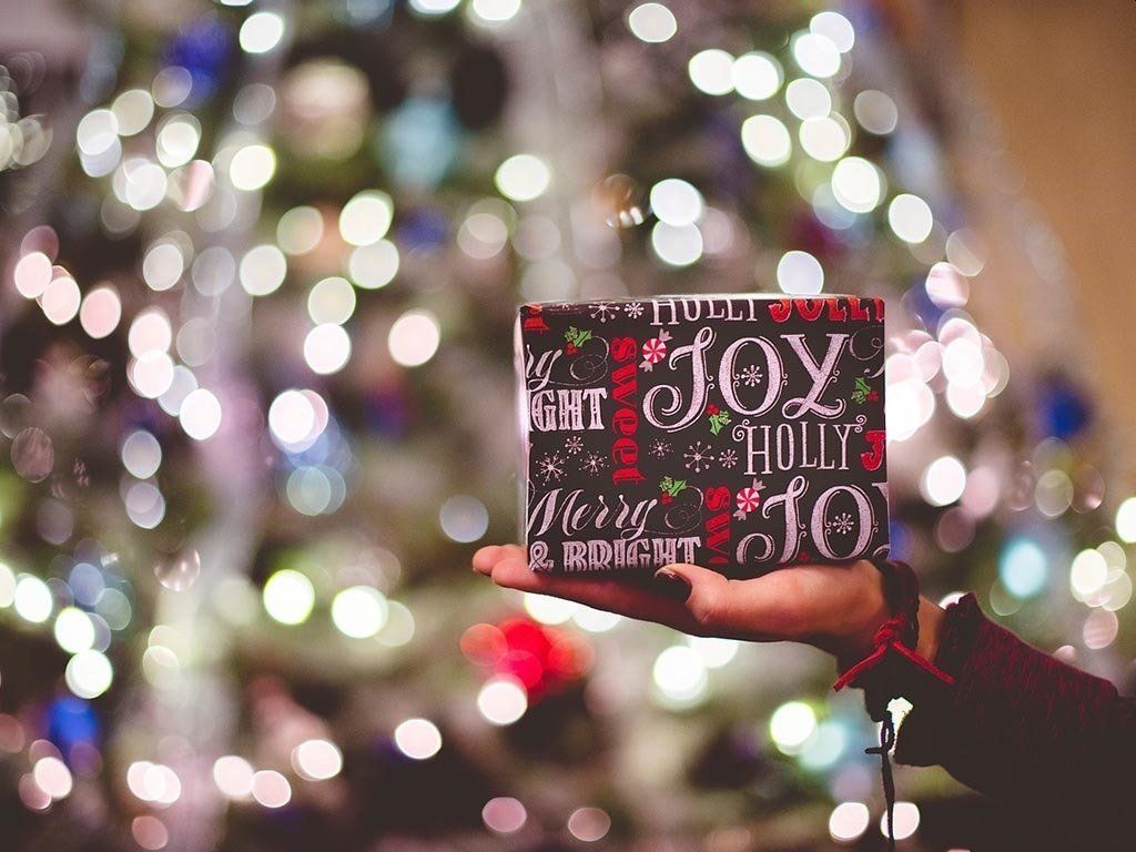 Christmas Joy - a pretty wrapped gift.