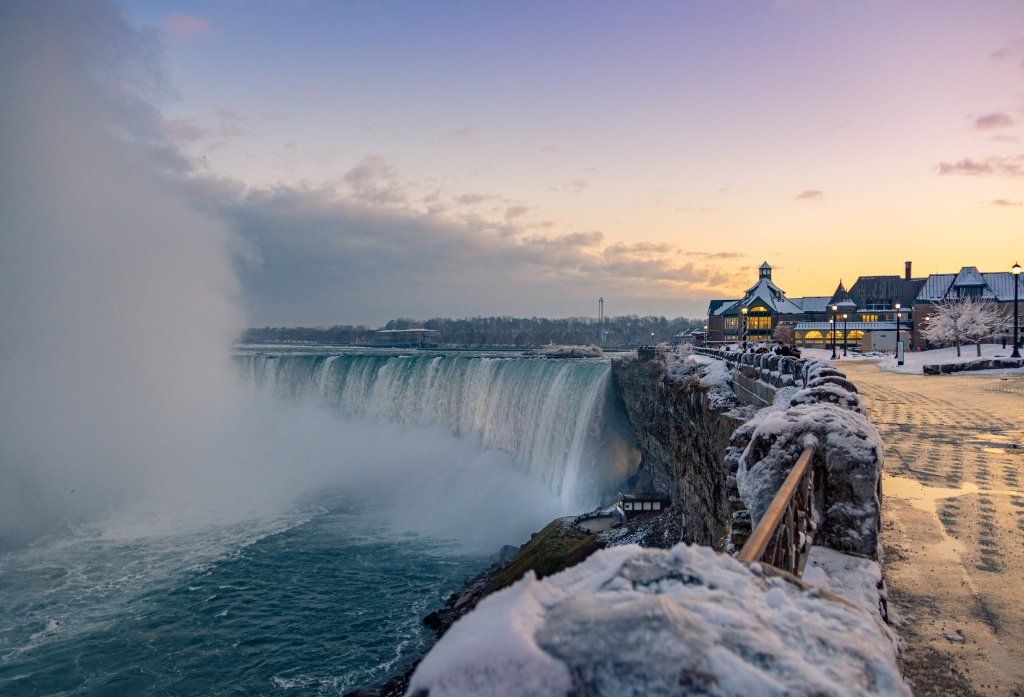 Niagara Falls at sunset