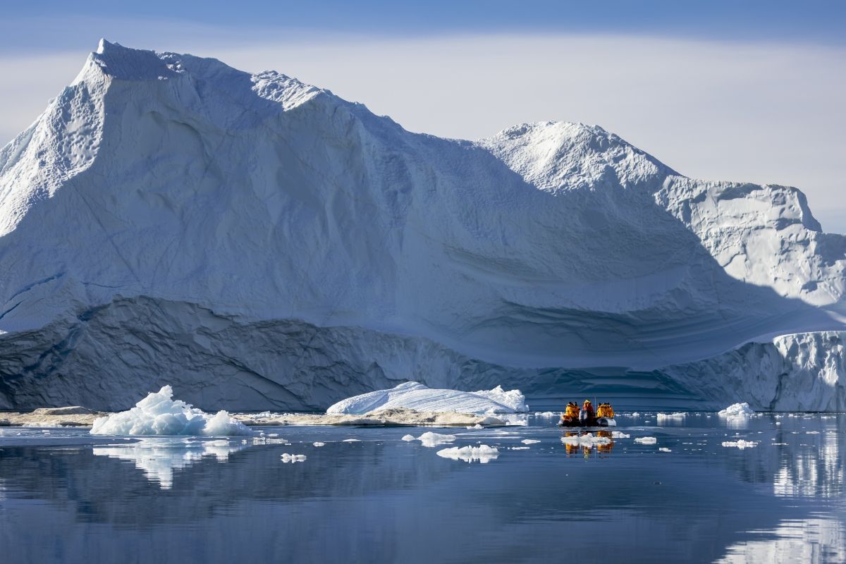 Greenland Icebergs and Zodiacs Credit Holland America