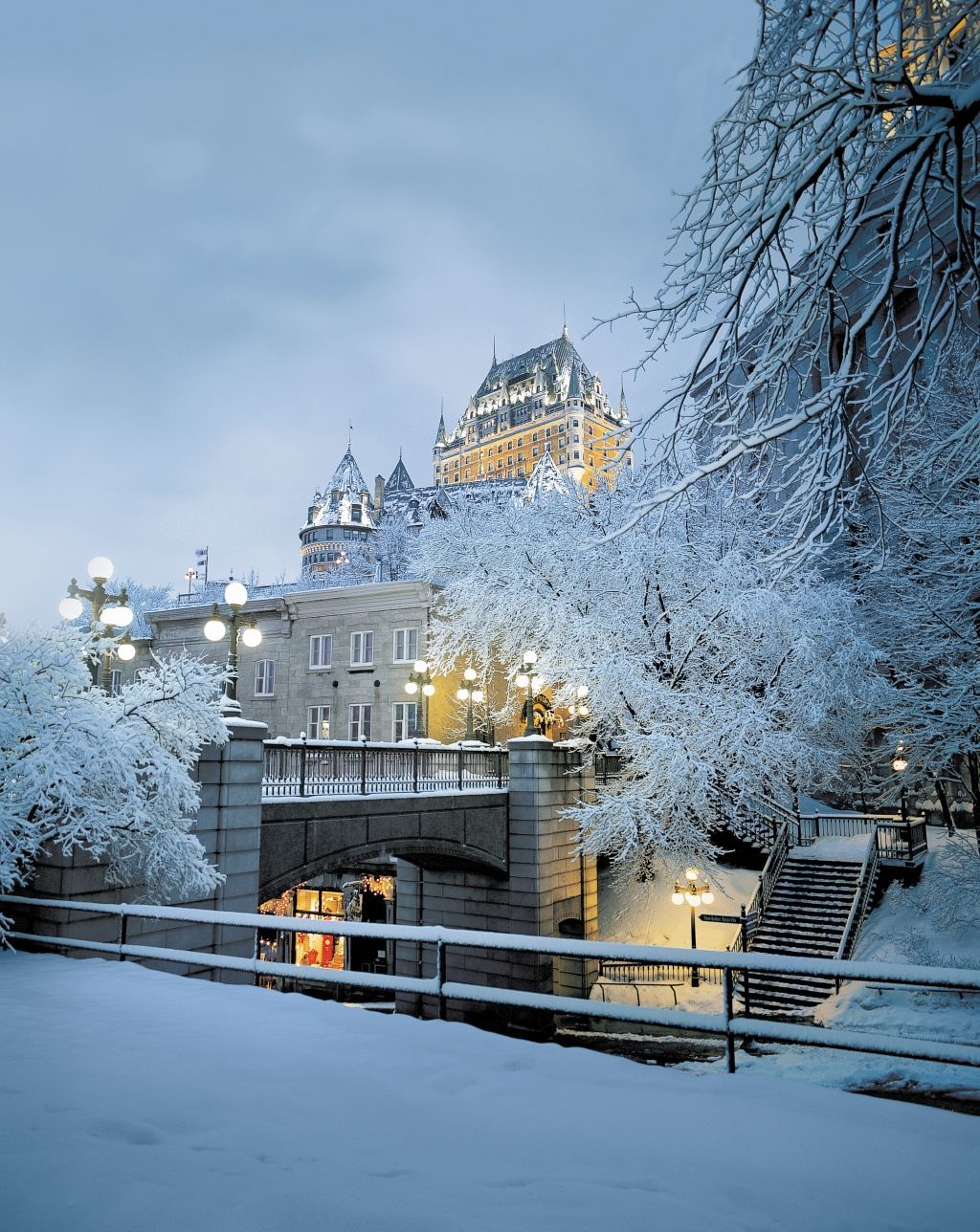 Le Chateau Frontenac in winter
