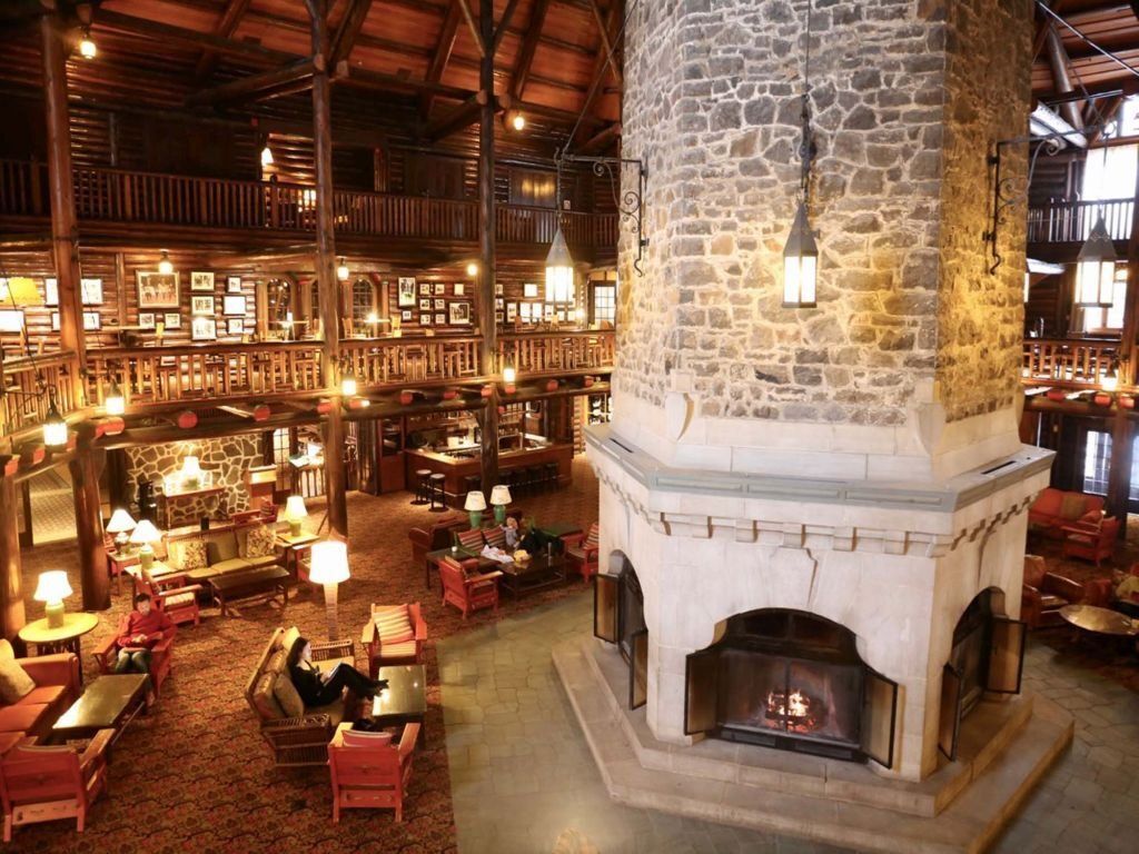 Giant Fireplace Chateau Montebello, Quebec