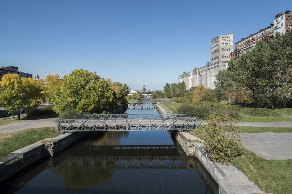 Montreal Canal and lock in Lachine