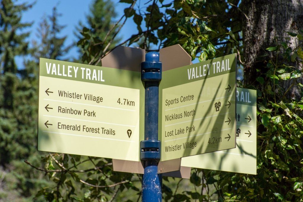Walking trails near Whistler Village