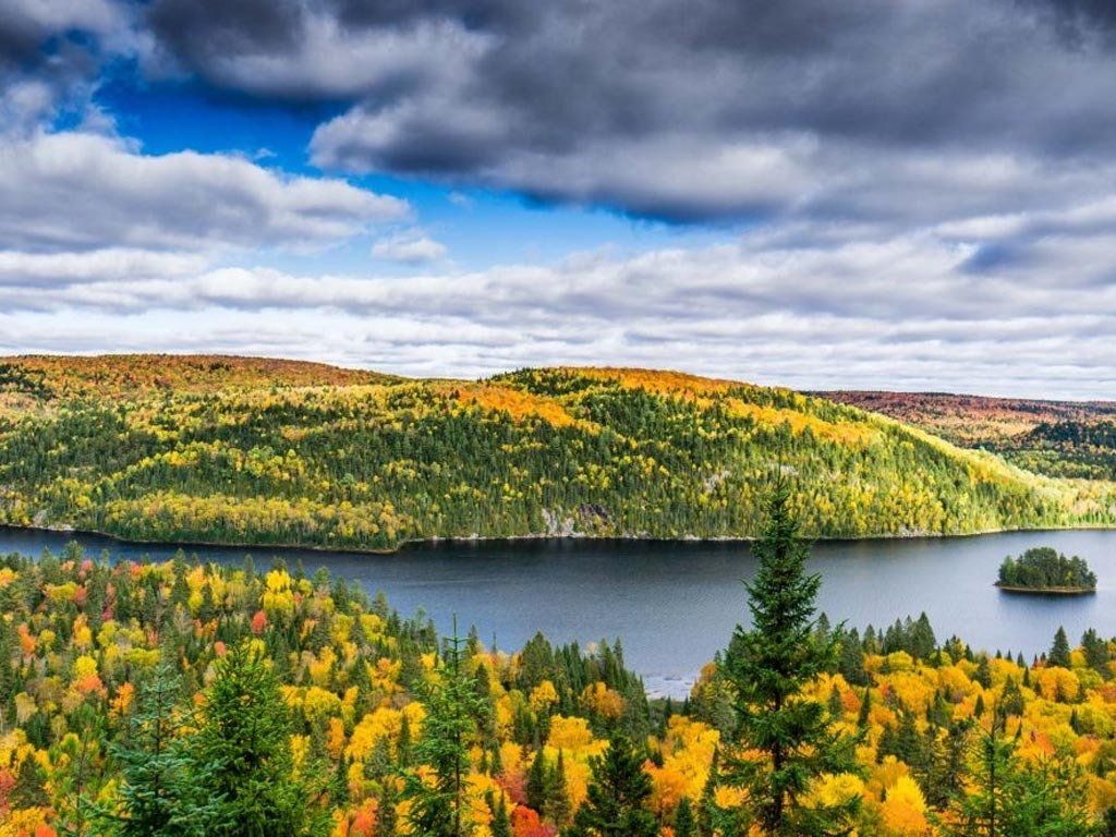 The Laurentian Mountain Range, Quebec