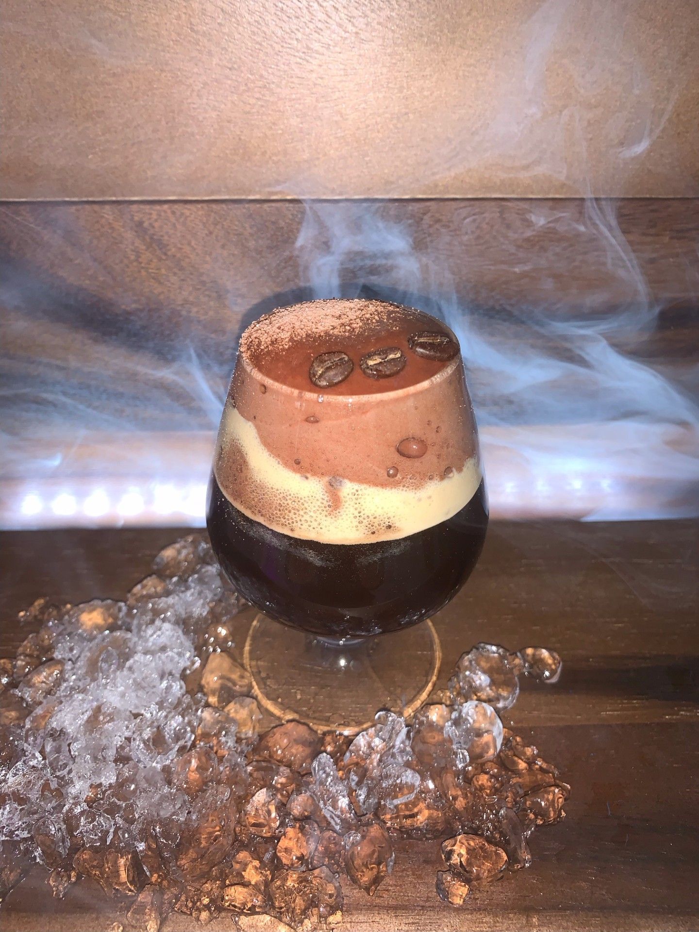 Foto di un drink by Mauro Pinci del CLASS Ristorante Cocktail Bar a Roma