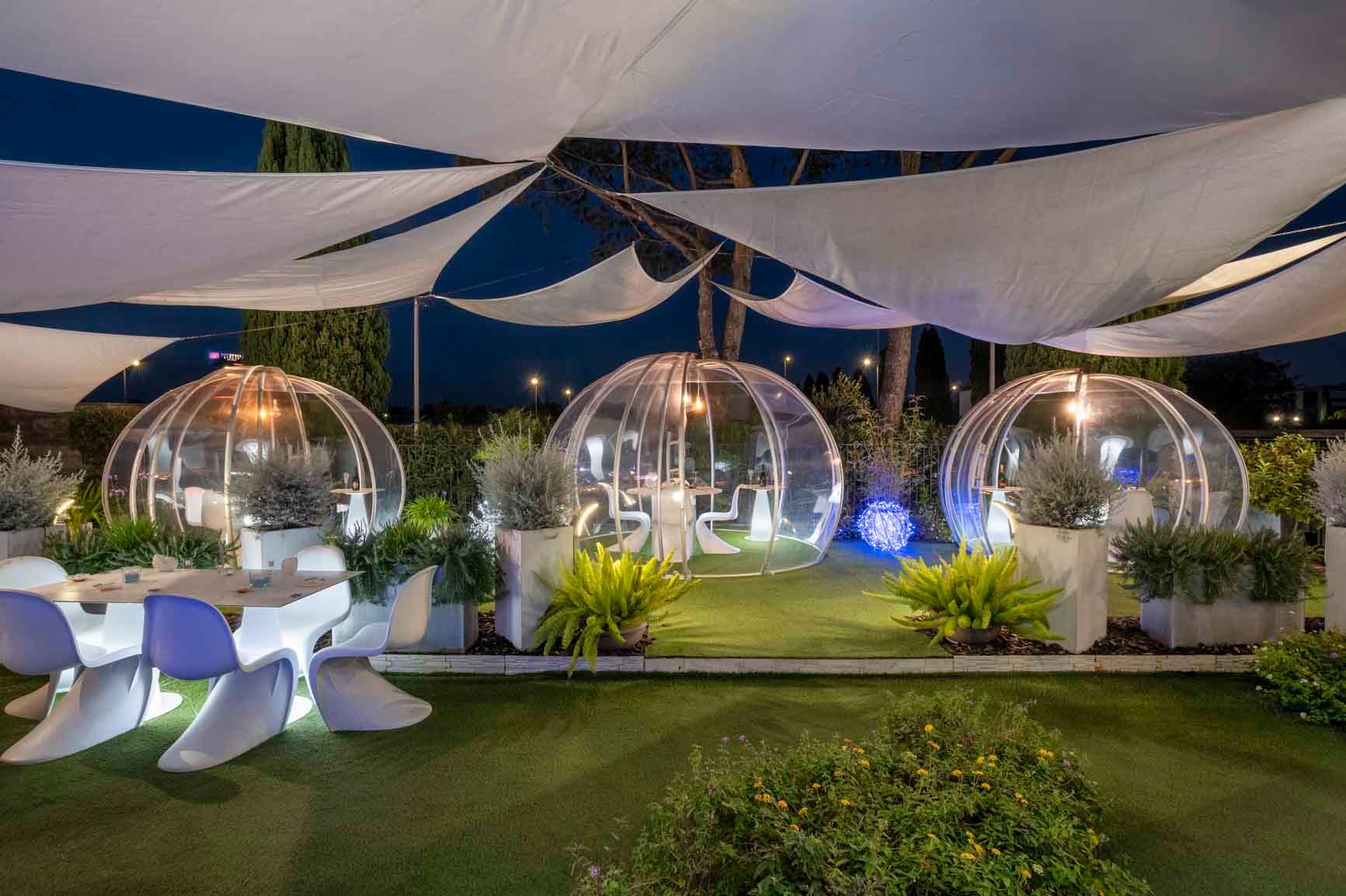 Foto dell'igloo garden del Class Ristorante Cocktail Bar Roma