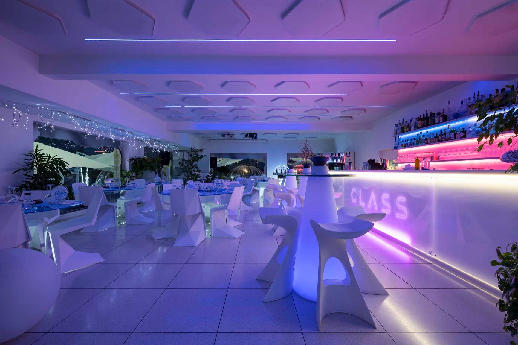 Foto della sala interna del locale del Class Ristorante Cocktail Bar Roma