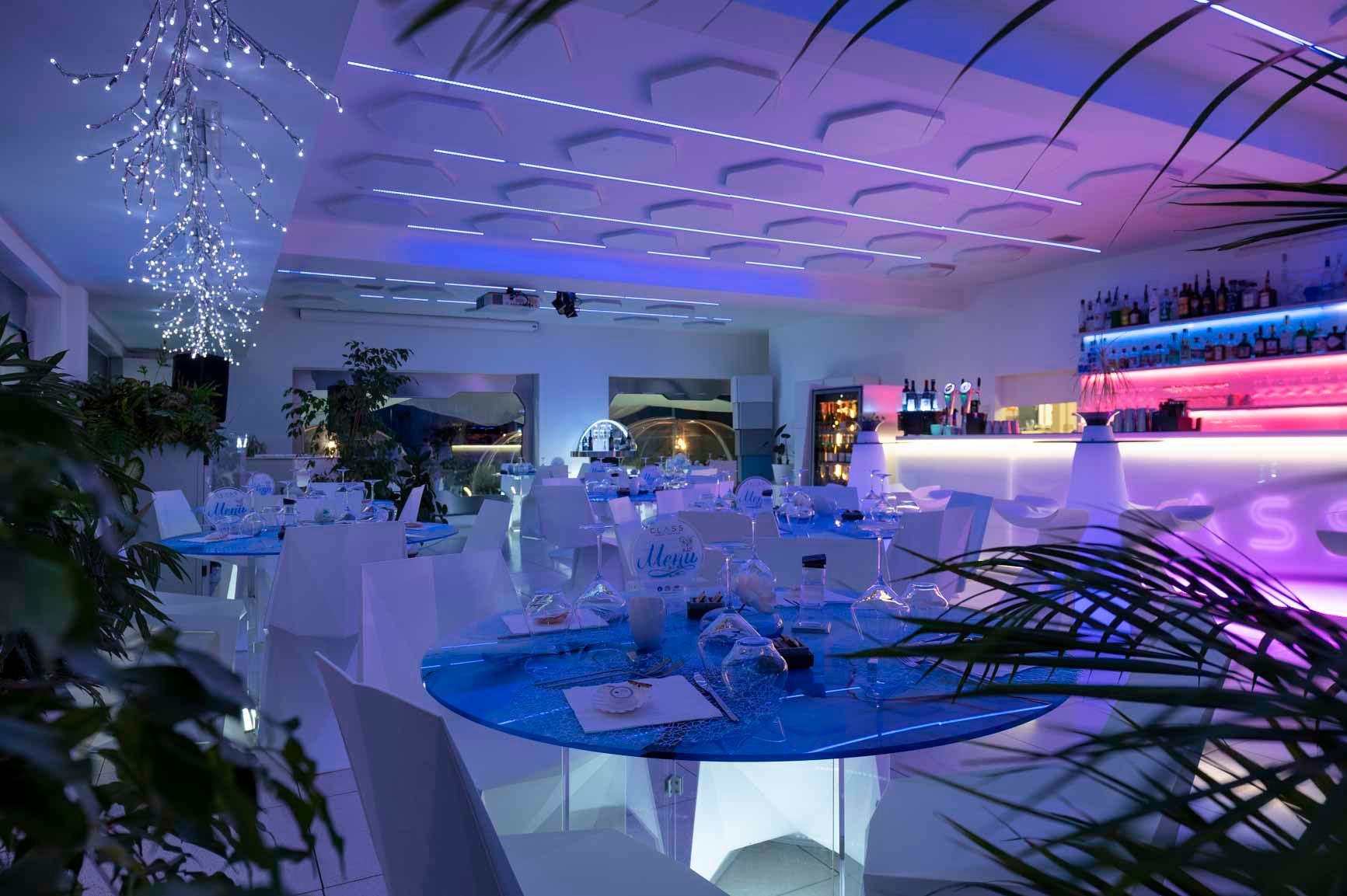 Foto della sala interna del Class Ristorante Cocktail Bar Roma