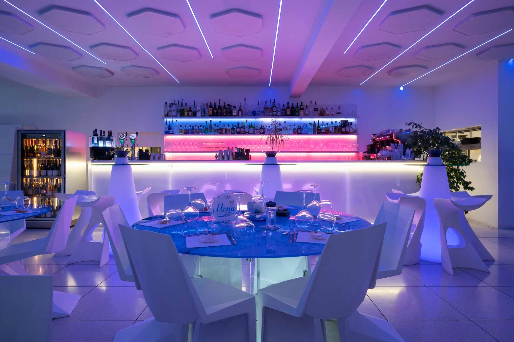 Foto della sala interna del Class Ristorante Cocktail Bar Roma