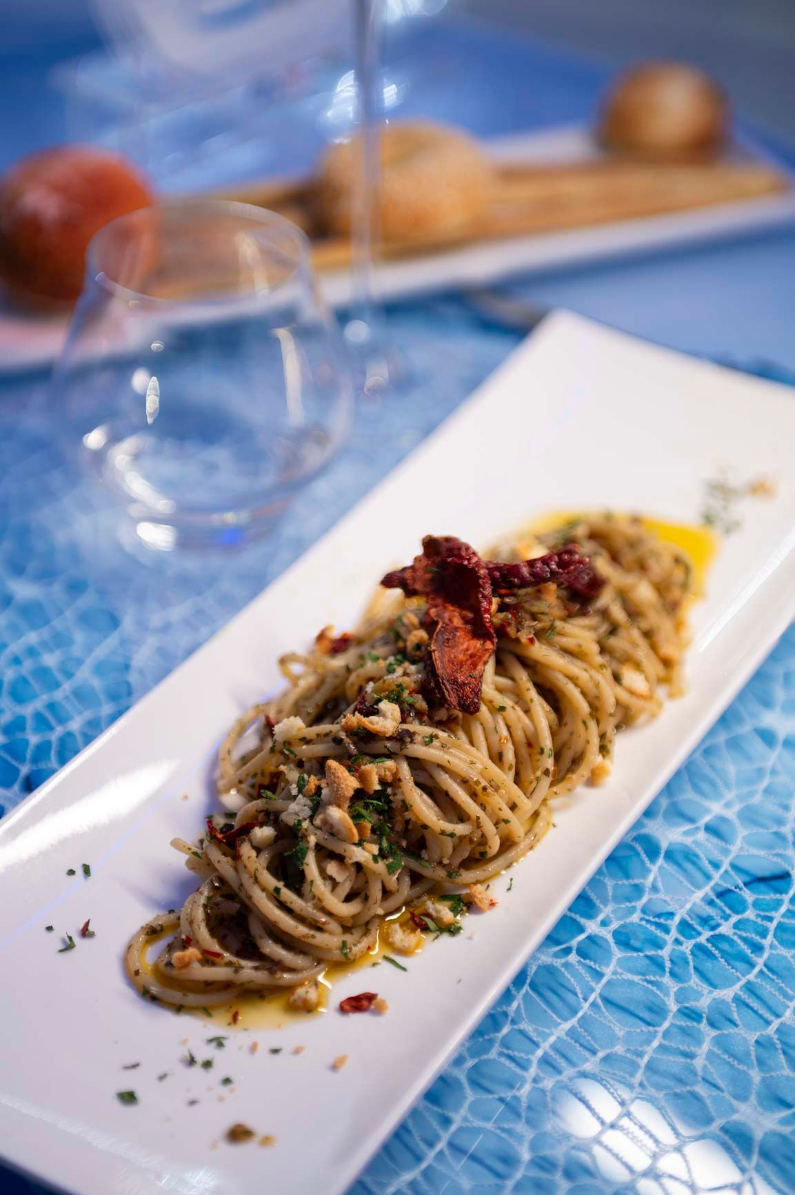 Foto di un primo piatto del menù del Class Ristorante Roma
