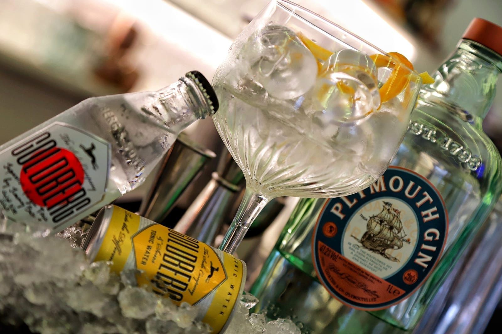 Foto di una bottiglia di Gin utilizzata dal Class Cocktail Bar Roma