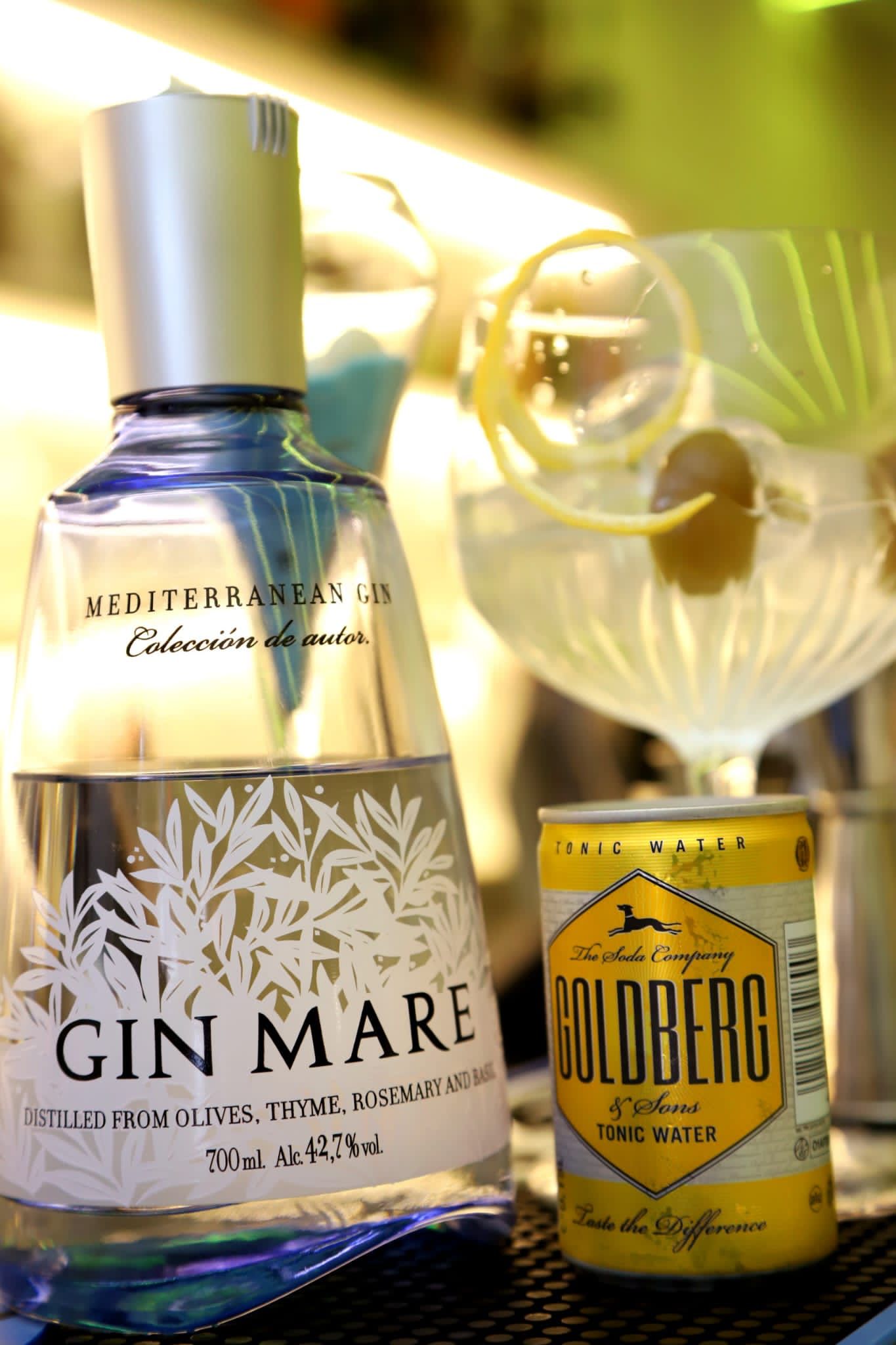 Foto di una bottiglia di Gin utilizzata dal Class Cocktail Bar Roma