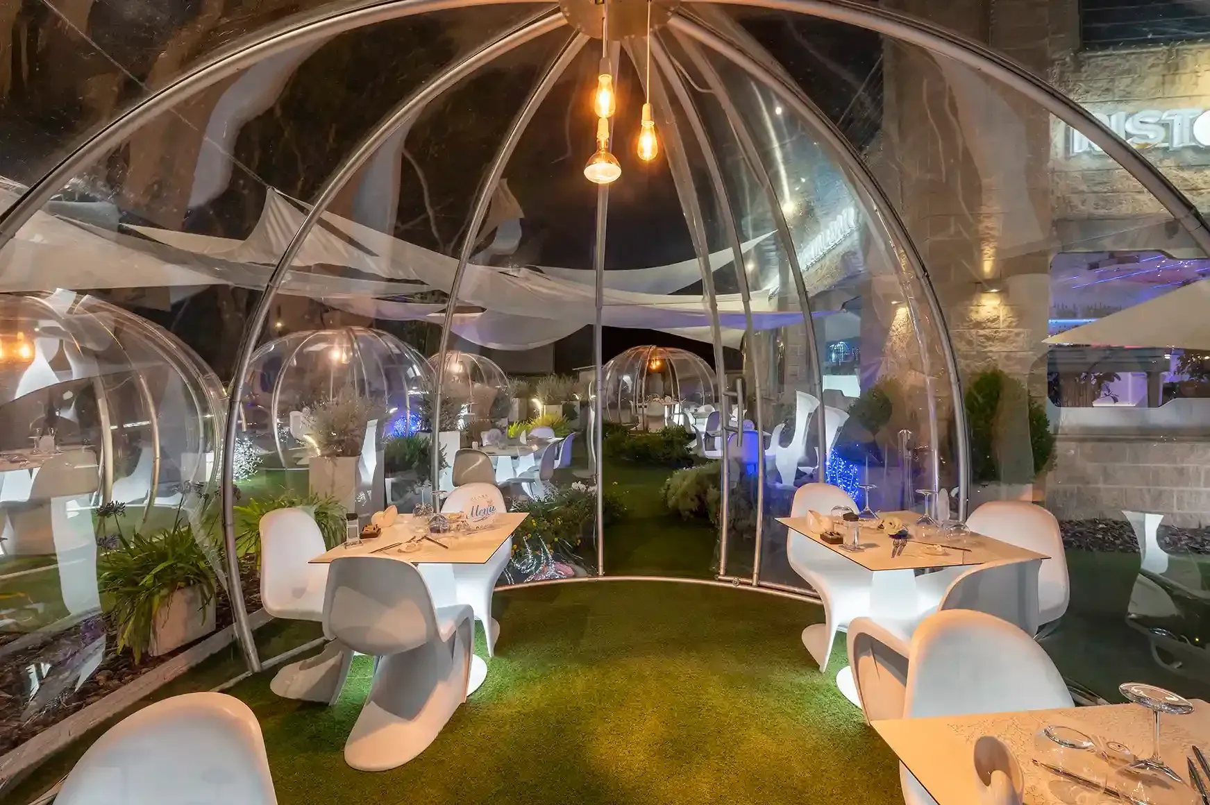 Foto dell'interno di un Igloo del CLASS Ristorante Roma