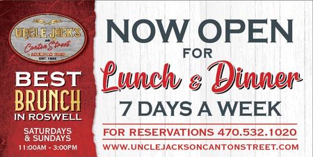 Uncle Jack's Canton Street best restaurant in roswell ga