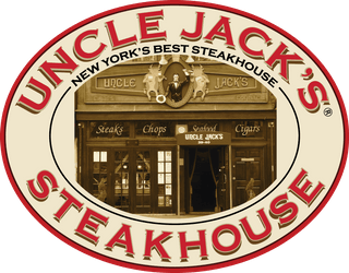 the logo for uncle jack 's new york 's best steakhouse