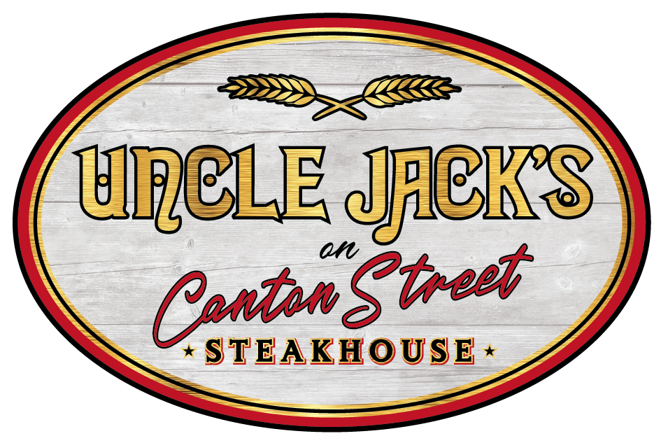 the logo for uncle jack 's on canton street steakhouse