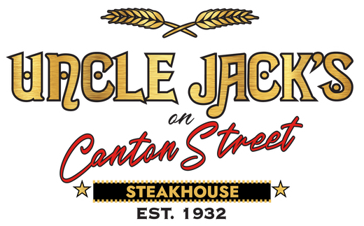 a logo for uncle jack 's on canton street steakhouse