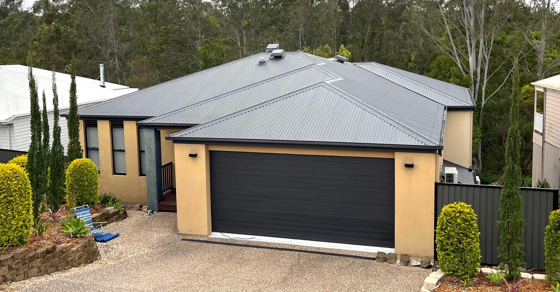 Metal roofing newly installed  — Roof Repairs in Southport QLD