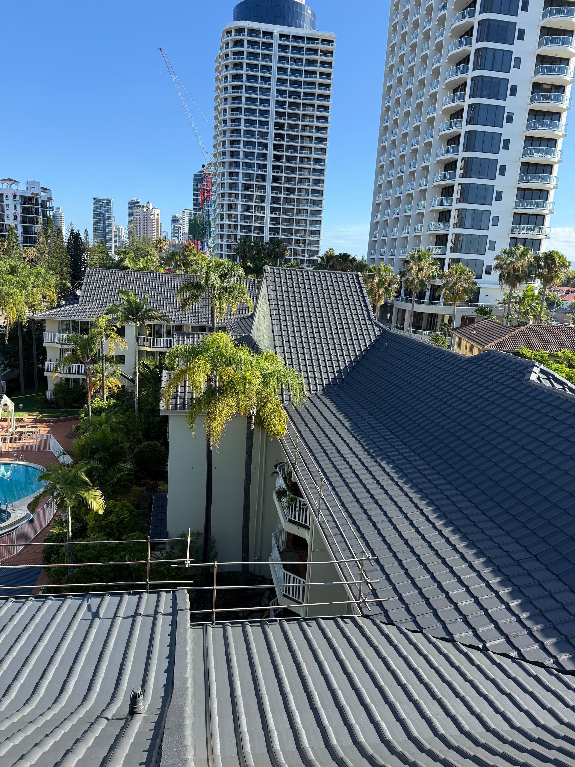 Samples of metal tiles roof in the Building store — Tile Roof Restoration in Southport QLD