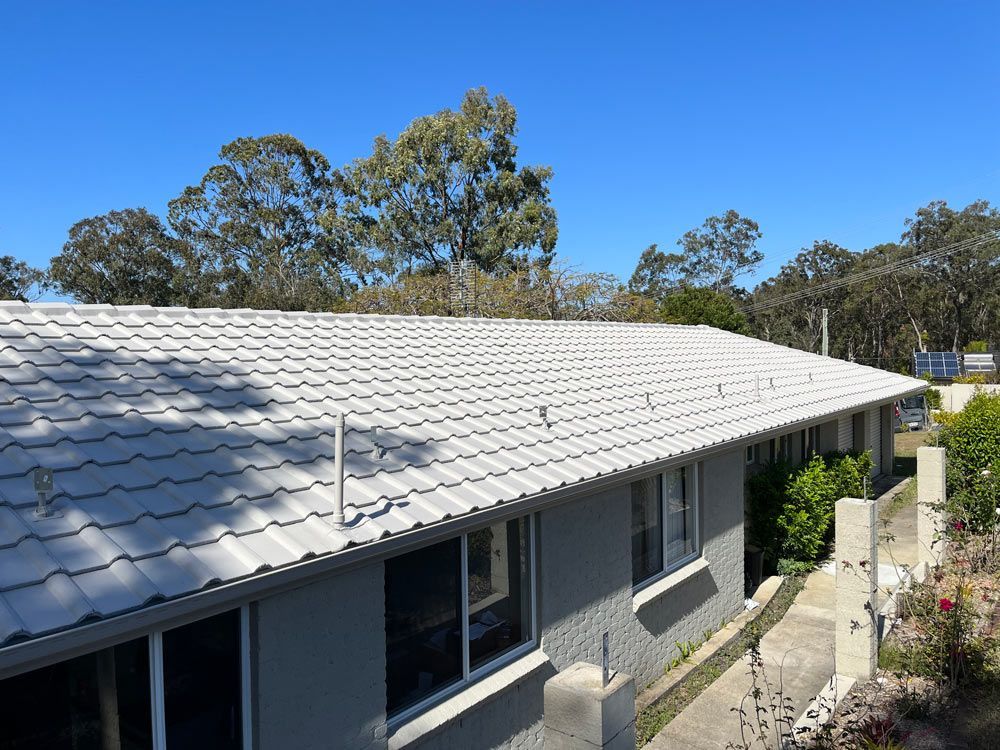 Residential House Gray Tiled Roofing