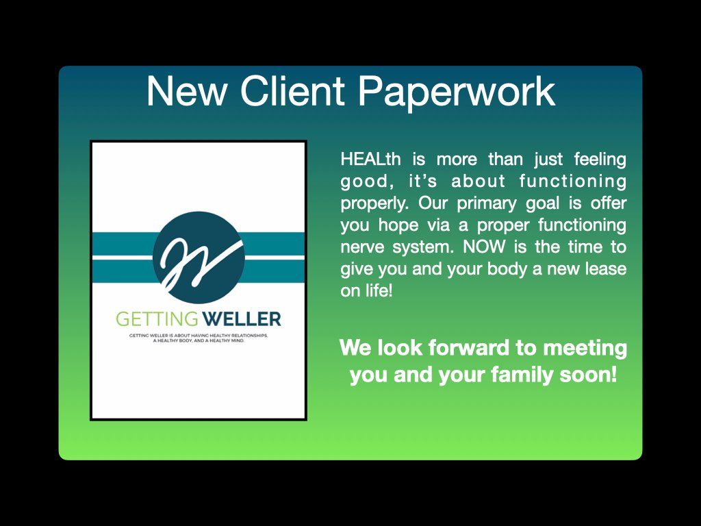 Green Gradient Banner With Text And Information Inside | Des Peres, MO | Getting Weller