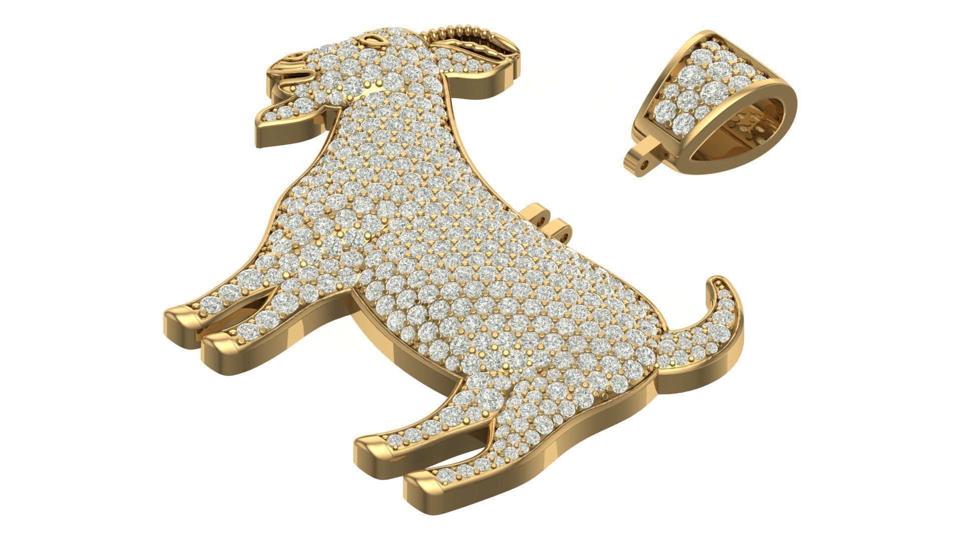 Prívesok „GOAT (Najlepší všetkých čias)“ z masívneho 14-karátového zlata