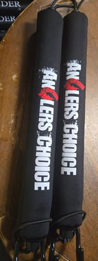 Two black Dock D-Fenders with