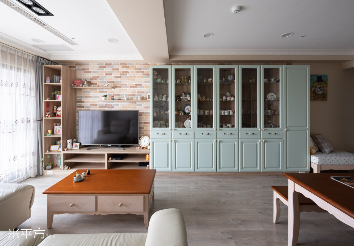 台南市 春福漾煙波｜美式混搭風｜木質調｜系統櫃｜米平方空間設計 - 台南室內設計 / 台南老屋翻新