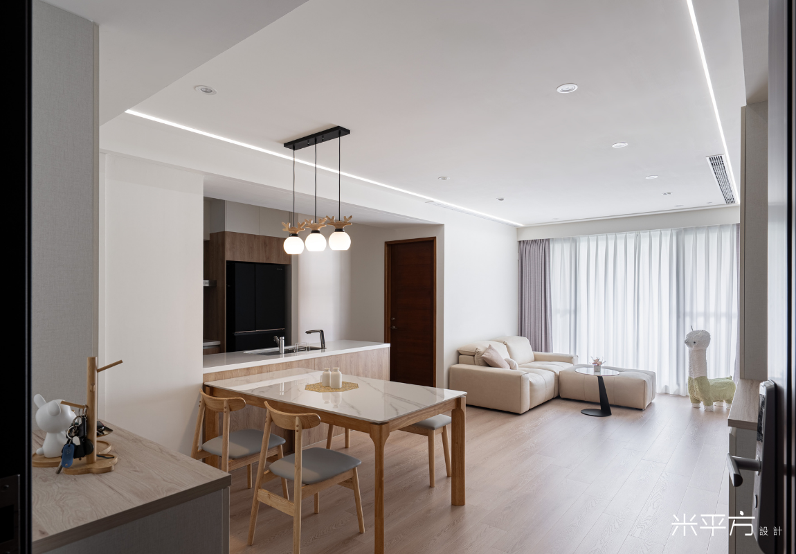 台南市 林森苑｜現代簡約風｜溫潤木色｜米平方空間設計 - 台南室內設計 / 台南老屋翻新